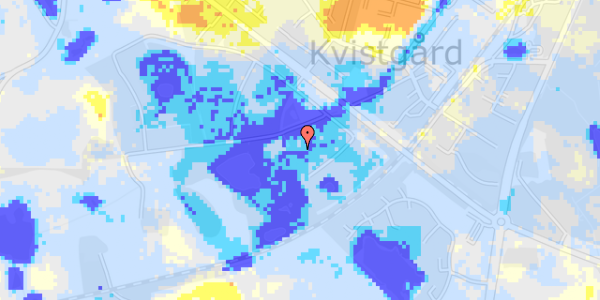 Ekstrem regn på O.F. Kvistgård 50A