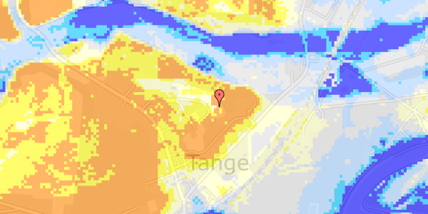 Ekstrem regn på Tange Skovvej 29