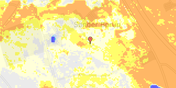 Ekstrem regn på Sdr. Borupvej 46