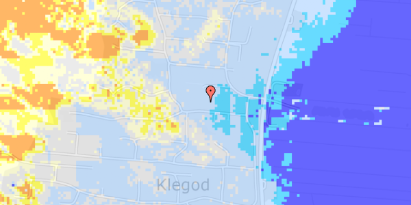 Ekstrem regn på Fladsbjergvej 8