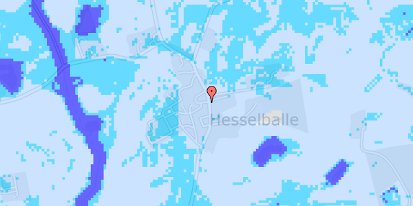 Ekstrem regn på Hesselballevej 49A