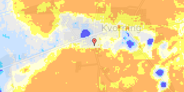 Ekstrem regn på Kvorning Møllevej 6