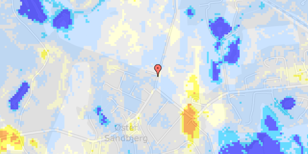 Ekstrem regn på Sandbjergvej 81