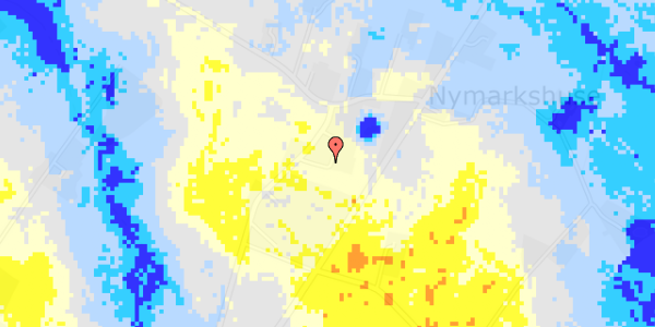 Ekstrem regn på Nymarken 33B