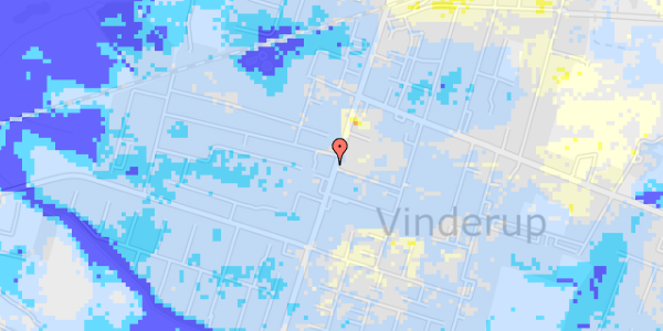 Ekstrem regn på Søndergade 54, 1. 