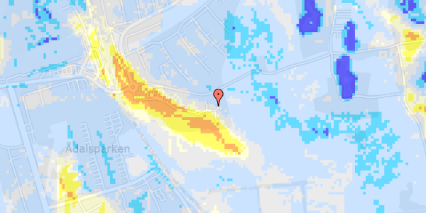 Ekstrem regn på Louiselund 13, 1. 3