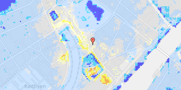 Ekstrem regn på Bernstorffsgade 17, kl. 