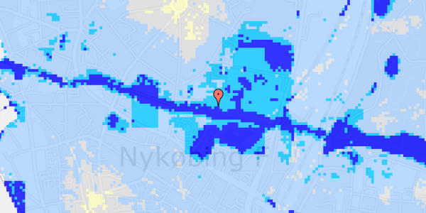 Ekstrem regn på Nørre Boulevard 4A