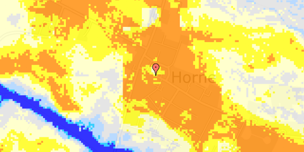 Ekstrem regn på Hornelund 2B