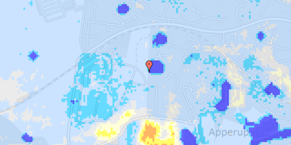 Ekstrem regn på Brovangsvej 115