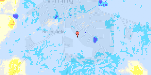 Ekstrem regn på Hjorts Alle 43F