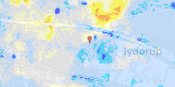 Ekstrem regn på Holbækvej 48