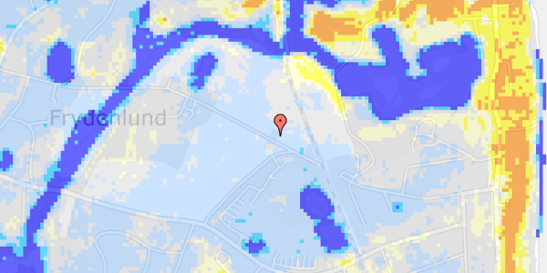 Ekstrem regn på Frydenlunds Alle 23A