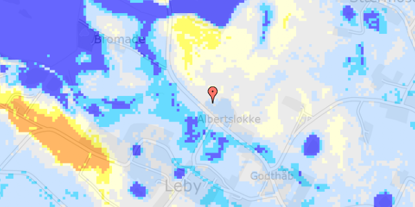 Ekstrem regn på Albertslykke 12