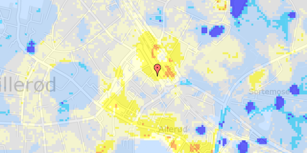 Ekstrem regn på Allerød Stationsvej 3, 2. 4