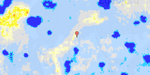 Ekstrem regn på Egebjerg Bygade 92