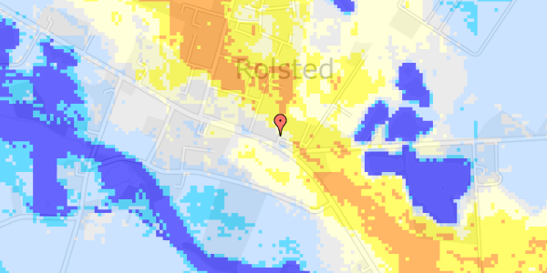 Ekstrem regn på Ørbækvej 876