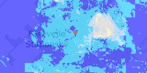 Ekstrem regn på Adelers Alle 136A