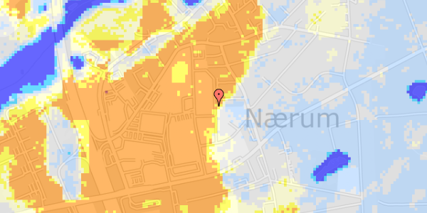 Ekstrem regn på Linde Alle 9B, st. d005