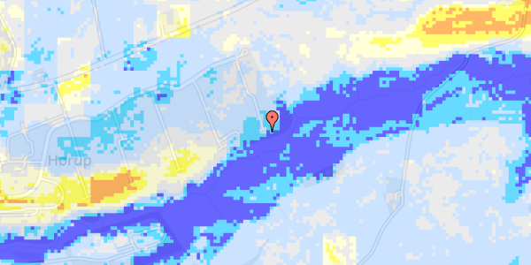 Ekstrem regn på Helene Stranges Vej 19