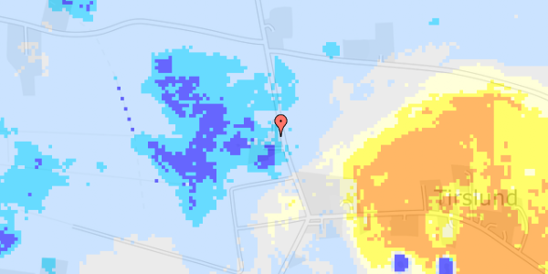 Ekstrem regn på Kirkebjergvej 11A