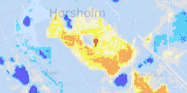 Ekstrem regn på Knudsvej 20