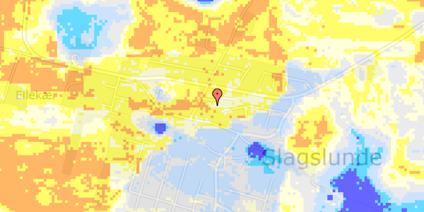 Ekstrem regn på Egely Alle 4