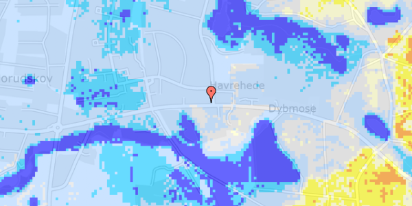 Ekstrem regn på Rugårdsvej 731