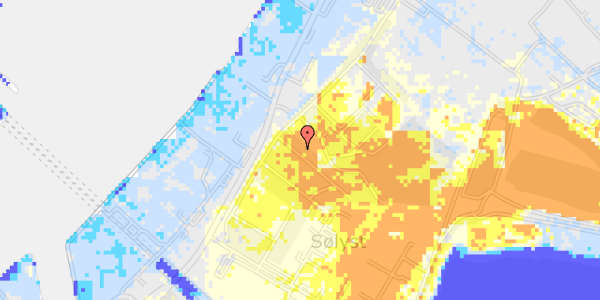 Ekstrem regn på Dybdalsvej 5, st. 