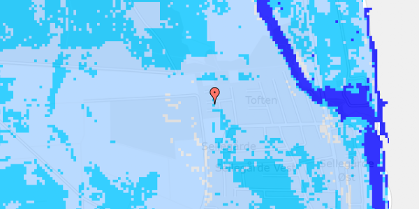 Ekstrem regn på Toften 87