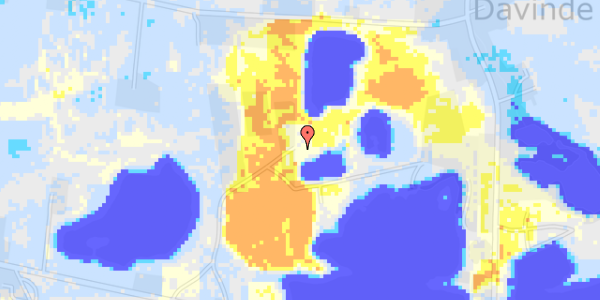 Ekstrem regn på Davinde Søvej 2