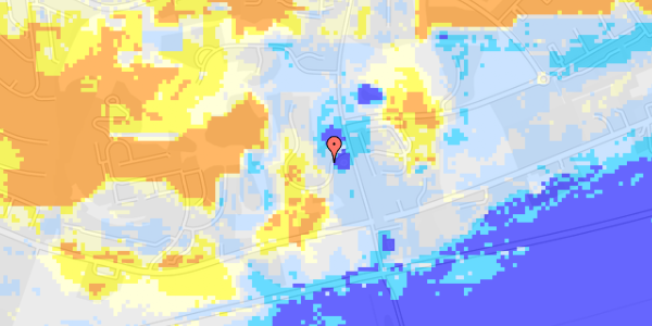 Ekstrem regn på Prins Paris Alle 8