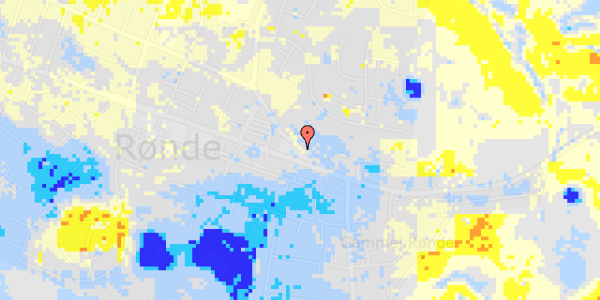 Ekstrem regn på Frederiks Alle 5, st. 