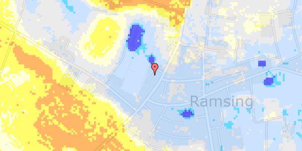 Ekstrem regn på Rønne Alle 10