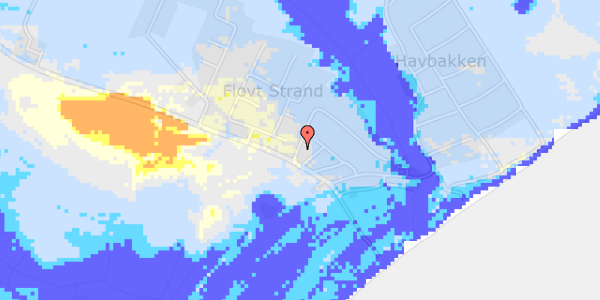 Ekstrem regn på Flovt Strand 6