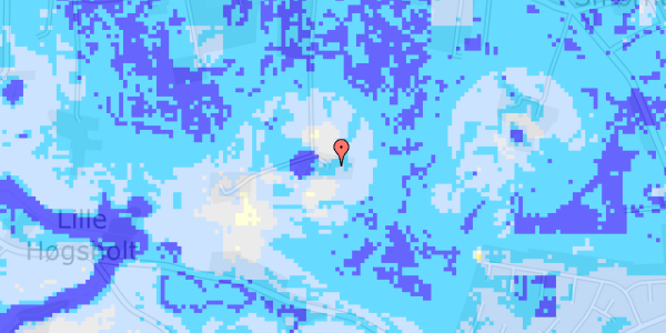 Ekstrem regn på Hover Kirkevej 49C