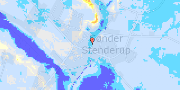 Ekstrem regn på Stenholtgade 3A