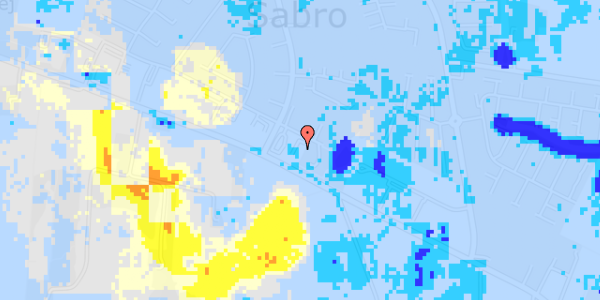 Ekstrem regn på Larixvej 4