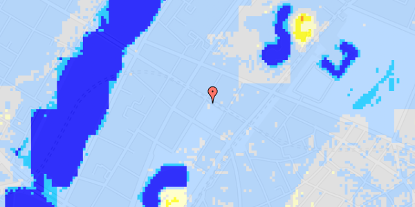 Ekstrem regn på Frederiksborggade 21