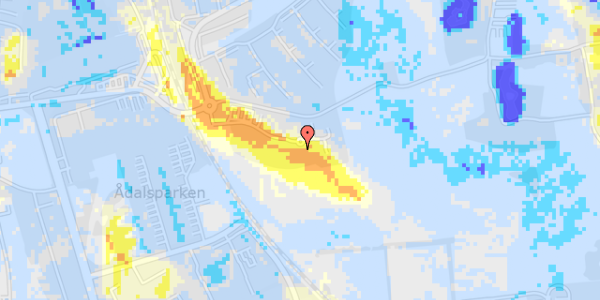 Ekstrem regn på Louiselund 6, 1. 21