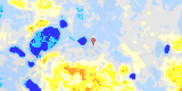 Ekstrem regn på Lystrupvej 7