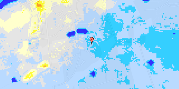 Ekstrem regn på Møllehøjvej 69