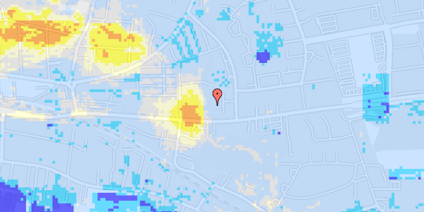 Ekstrem regn på Silkeborgvej 588