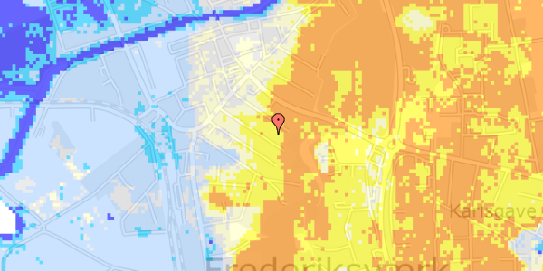 Ekstrem regn på Fredens Alle 13