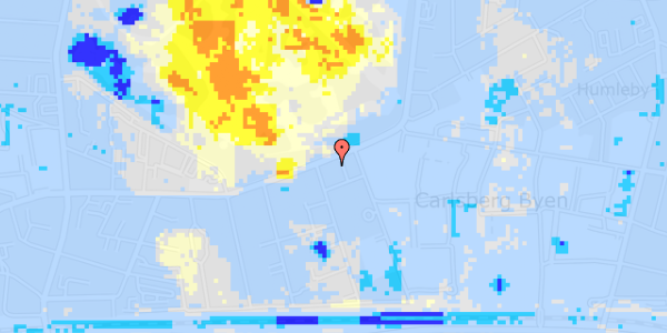 Ekstrem regn på Valby Langgade 3A