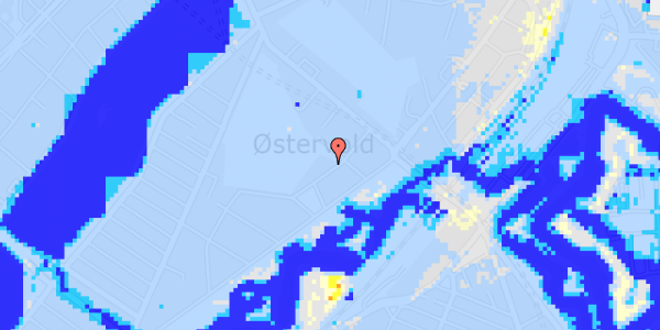 Ekstrem regn på Olof Palmes Gade 8