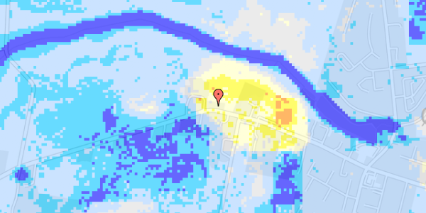 Ekstrem regn på Lindvedvej 42