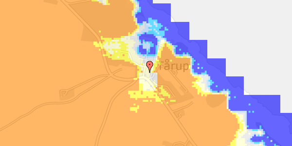 Ekstrem regn på Taarupgaard Alle 2B