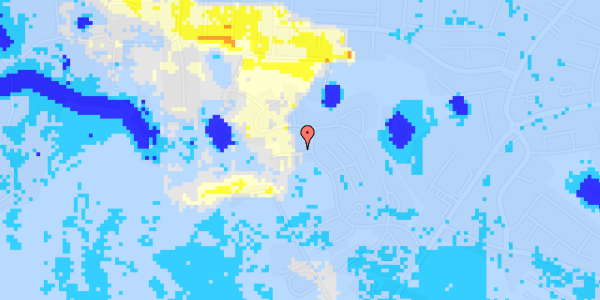 Ekstrem regn på Bygmarken 2B