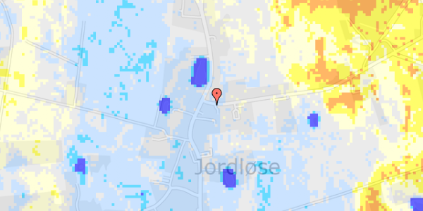 Ekstrem regn på Jordløse Møllevej 2